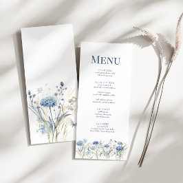 Menu Cardápio de Casamento de Flores Silvestres Hortêns