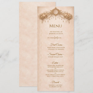 Menu Cardápio de casamento de Halloween gótico floral e