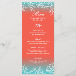 Menu Cardápio de Casamento de Praia do Arrecife Tropica