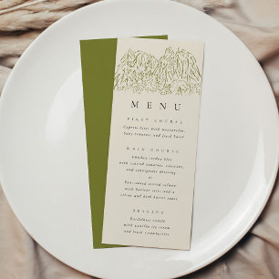 Menu Cardápio de Casamento do Parque Nacional de Yosemi