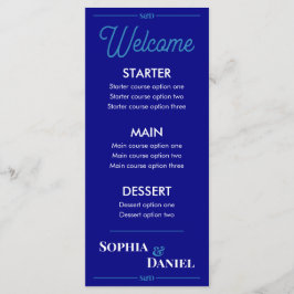 Menu Cardápio de Casamento Editável Moderno