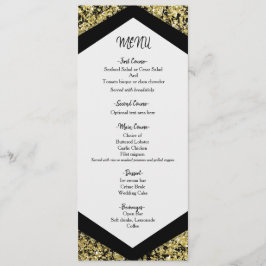 Menu Cardápio de Casamento Glamouroso com Lascas de Bri