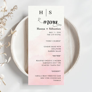 Menu Cardápio de Casamento Moderno