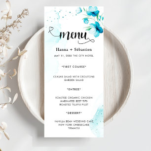Menu Cardápio de Casamento Moderno