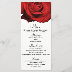 Menu Cardápio de Casamento Moderno Glam Elegante Rosa V