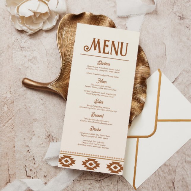 Menu Cardápio de Casamento Ocidental Moderno (Criador carregado)