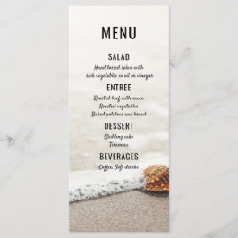 Menu Cardápio de Casamento Ondas de Praia