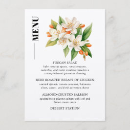 Menu Cardápio de Casamento Orange Blossom