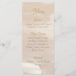 Menu Cardápio de Casamento Rosa Pastel
