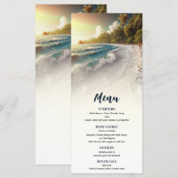 Cardápio de Casamento Rústico de Praia ao Pôr do S