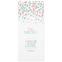 Cardápio de casamento verde-verde-cor-de-laranja-C