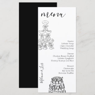 Menu Cardápio de Casanova Vinho Tinto Branco Casamento