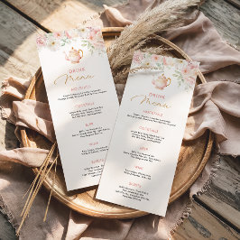 Menu Cardápio de Comida para Chá de Bebê