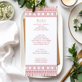 Menu Cardápio de Festa com Tema de Deusa