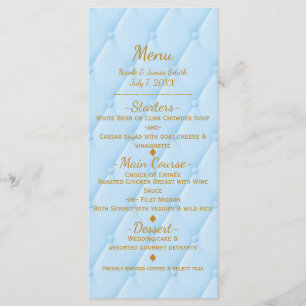 Menu Cardápio de Festa da Princesa do Conto de Fadas Re