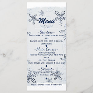 Menu Cardápio de Festa de Praia Azul Elegante Estrela d