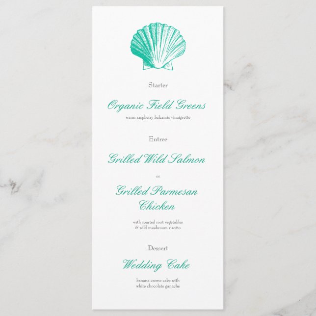 Menu Cardápio de Jantar da Recepção de Casamento Dark A (Frente)
