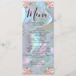 Menu Cardápio de Noiva Falsa de Pérola Casamento