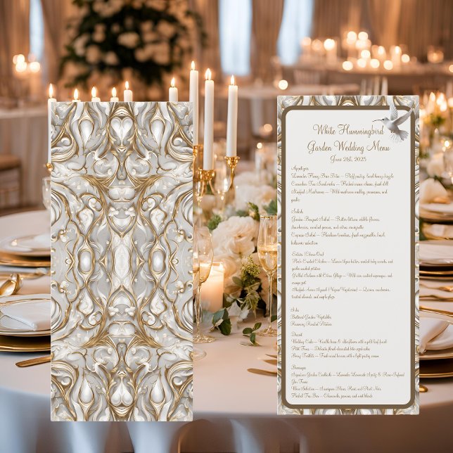 Menu Cardápio de Recepção Pearl Coast Elegance (Criador carregado)