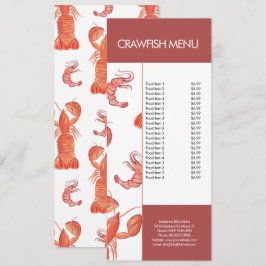 Menu Cardápio de Restaurante de Frutos do Mar de Lagost