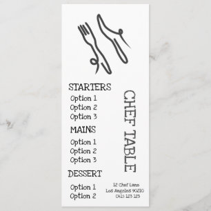 Menu Cardápio de restaurante moderno preto cinza e bran