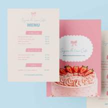 Cardápio do Pink Bow Cafe Padaria Personalizada Pa