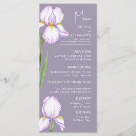 Menu Cardápios para um casamento moderno.
