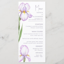 Menu Cardápios para um casamento moderno.