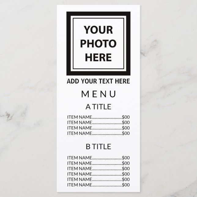 Menu Carregar Foto de Imagem e Adicionar Texto - Simple (Frente)