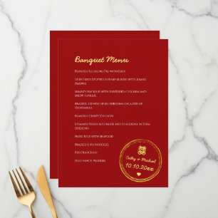 Menu Cartaz de felicidade dupla do casamento chinês ver