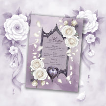 Cartucho com rosas brancas e cardíacas