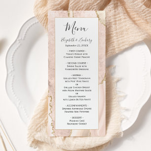 Menu Casamento Ágata Dourada Moderna