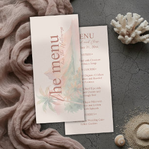Menu Casamento Aquarela Praia Ilha do Pôr do Sol Tropic
