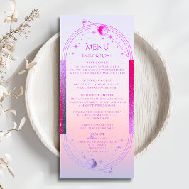 Menu Casamento Astronômico da Lua Solar Rosa-Rosa Místi