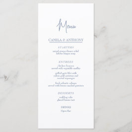Menu Casamento Azul