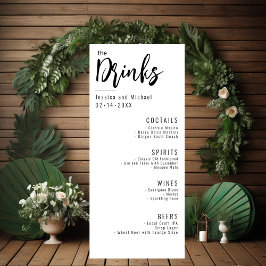 Menu 💍 Casamento Bebe Elegante Minimalista