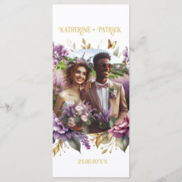 Menu Casamento belo de Lilac e Lavanda