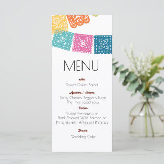 Menu Casamento - Boda - Cardápio de Casamento Papel Pic