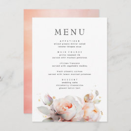 Menu Casamento Botânico de Boho de Verão das Flores de