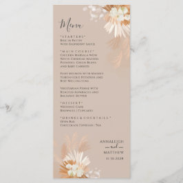 Menu Casamento Botânico Pampas Grass Terracotta