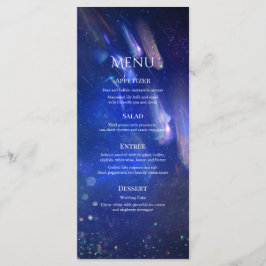 Menu Casamento Celestial de Estrelas de Foto