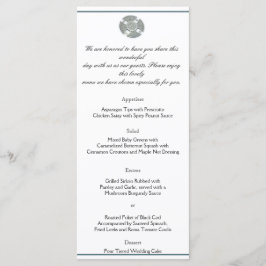 Menu Casamento Céltico em Prata e Branco