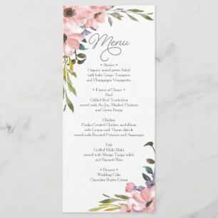 Menu Casamento - Chá de panela Tea Rosa