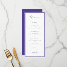 Menu Casamento Chic Simples com Quadro Náutico Clássico