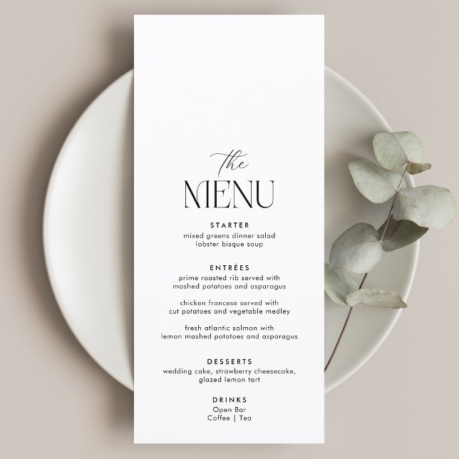 Menu Casamento Clássico da Velha Fortuna (Criador carregado)
