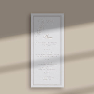 Menu Casamento Clássico de Marinha com Molde Embriagada