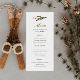Menu Casamento Clássico De Pine De Inverno