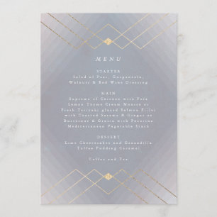 Menu Casamento com Diamond Geo Deco da Cinza Dourada