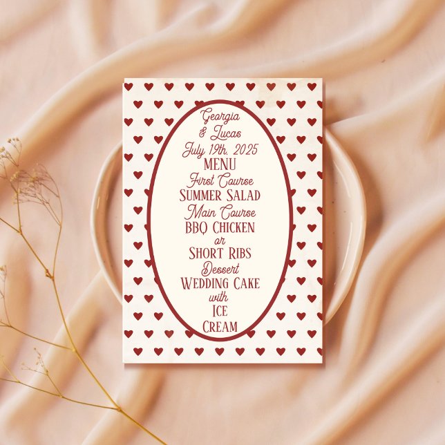 Menu Casamento com Doentes da Americana Vermelha (Criador carregado)