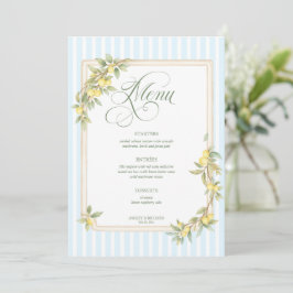 Menu Casamento com Faixa Costeira de Limão Mediterrâneo